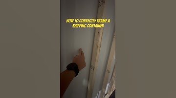 How to Correctly Frame a Shipping Container. #shippingcontainer #framing #construction