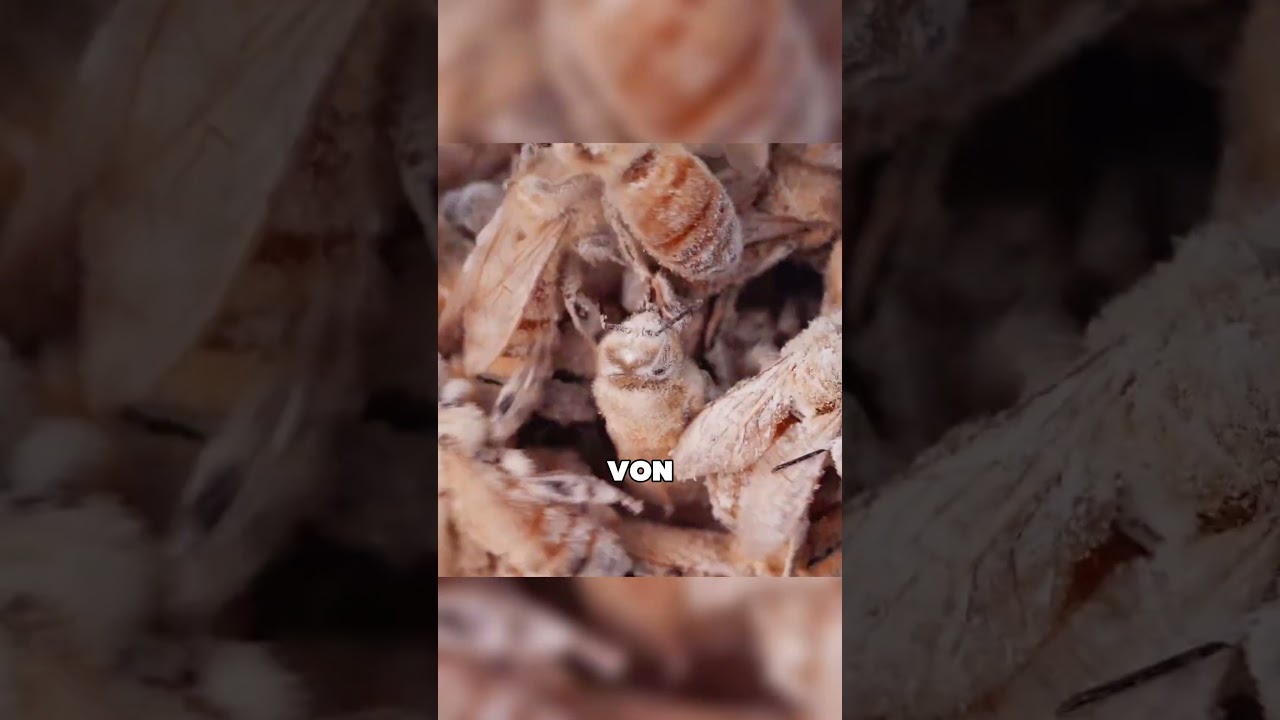 Warum werden Bienen in Puderzucker geworfen? #tiere #shorts