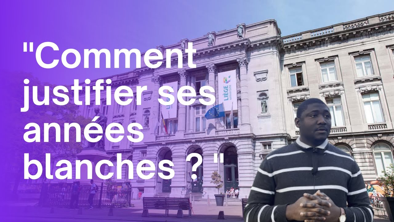 Voici comment vous pouvez justifier vos années blanches auprès des universités en Belgique.