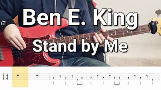 Video thumbnail of "Ben E. King - Stand by Me (Bass Cover) Tabs"