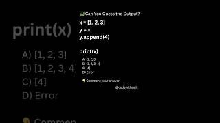 🐍 Can You Guess the Python Output? Only 1% Get It Right! 🤔 #shorts
