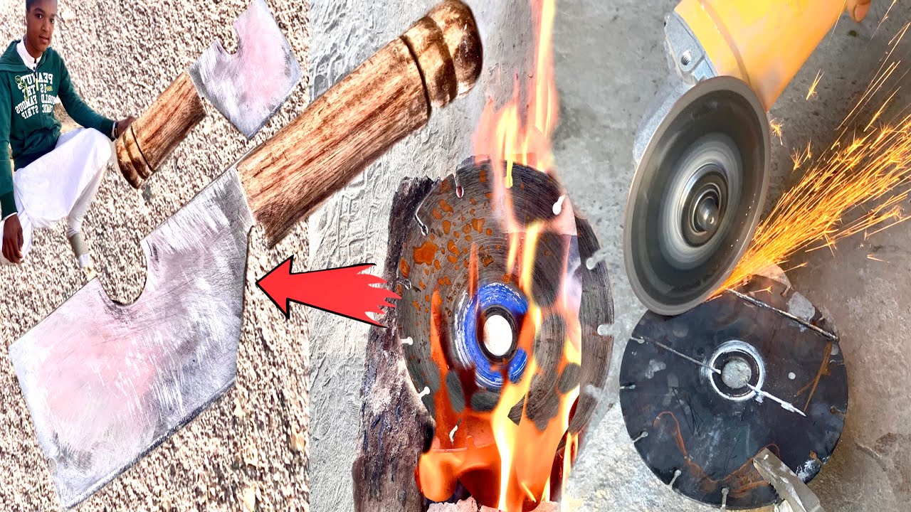 Making A Cleaver From ASaw Blade tecnalogy making blade#mechanic # ...