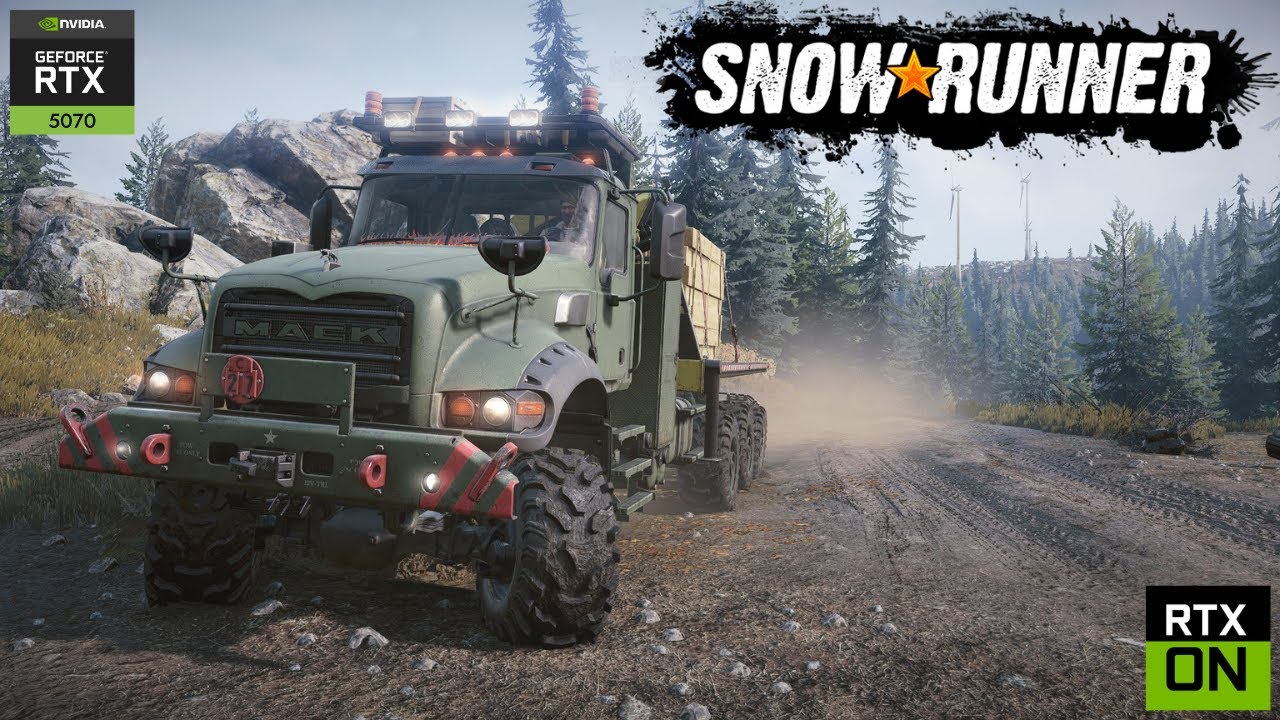 SnowRunner – Mack Defense M917 Completes “Pinewood Express” | Tough Route, Silver Medal 
