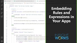 Embedding Rules and Expressions in Your Apps (D09) Embedding Integration Insight S Into Apex