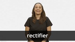 How to pronounce RECTIFIER in French