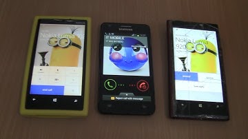 Incoming call & Outgoing call at the Same Time Samsung Galaxy S2 Black+ 2 Nokia Lumia 920-1020