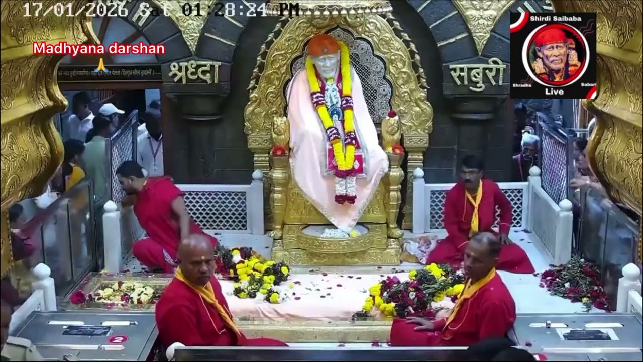 Aajke Shirdi Saibabas madhyana darshan 🙏🙏