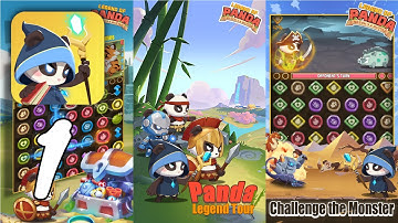 Panda Legend：Match 3 & Battle Gameplay Walkthrough Part 1 (Android, IOS)