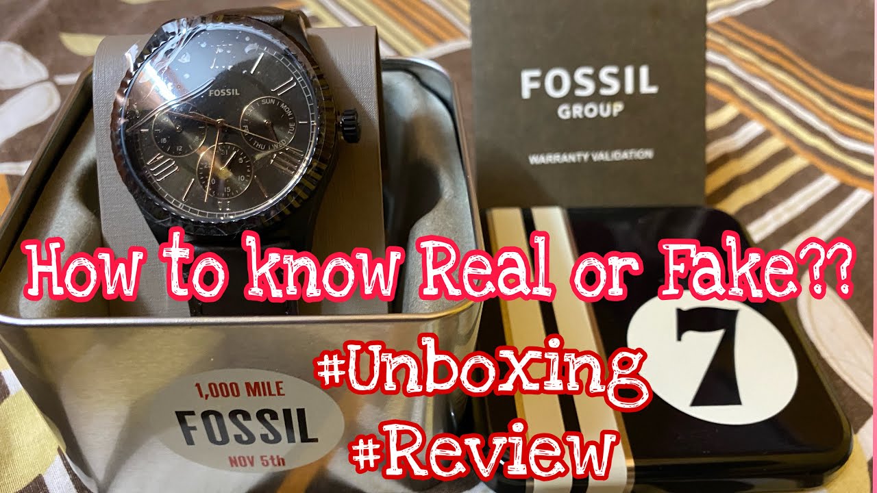 Fossil watch Unboxing & Review in TeluguHow to know Real or fake