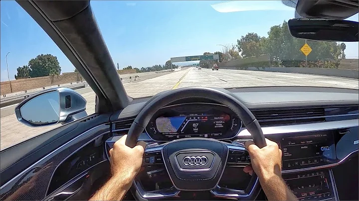 2020 Audi S8 L Twin-Turbo V8 POV Test Drive (3D Audio)(ASMR)