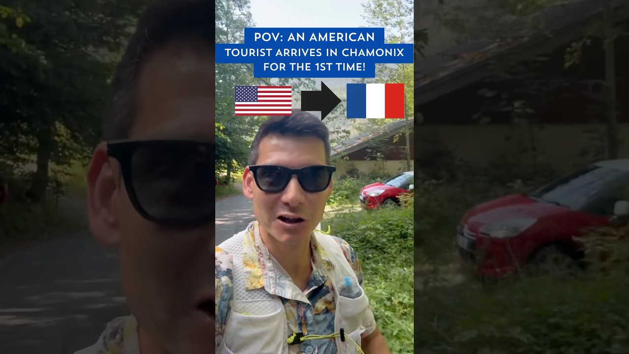 An American #Tourist Arrives in #chamonix #france for the 1st time 🤣! 🇺🇸➡️🇫🇷