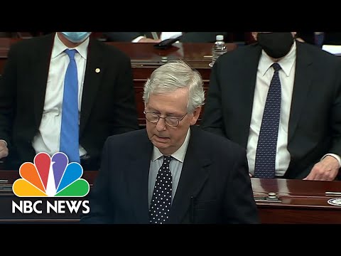 Pence And McConnell Break With Trump Over Electoral Count - NBC Nightly News.