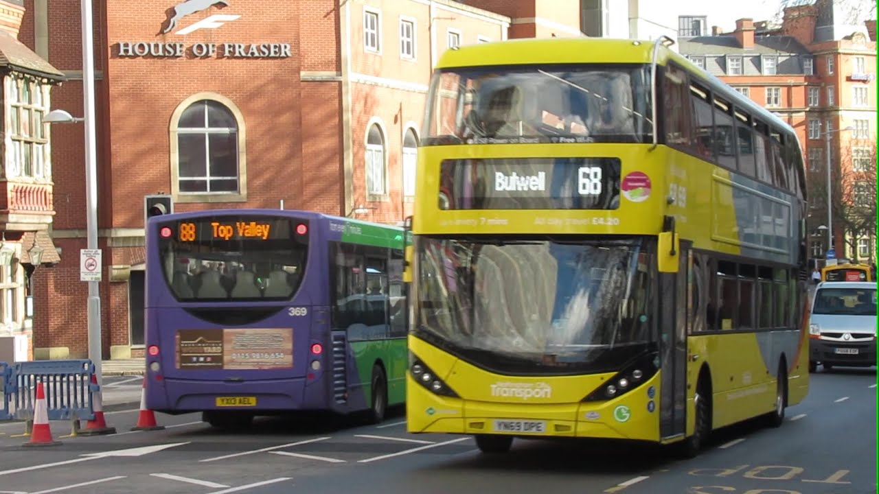 Buses Trains & Trams in Nottingham March 2021