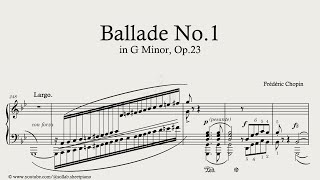 Ballade No.1 In G Minor, Op.23 Chopin Piano Sheet Music Tutorial