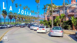 LA JOLLA, California  4K DRIVING TOUR   with Captions