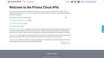 Accessing the API Docs || Prisma Cloud #prismacloud #cloudsecurity #paloaltonetworks