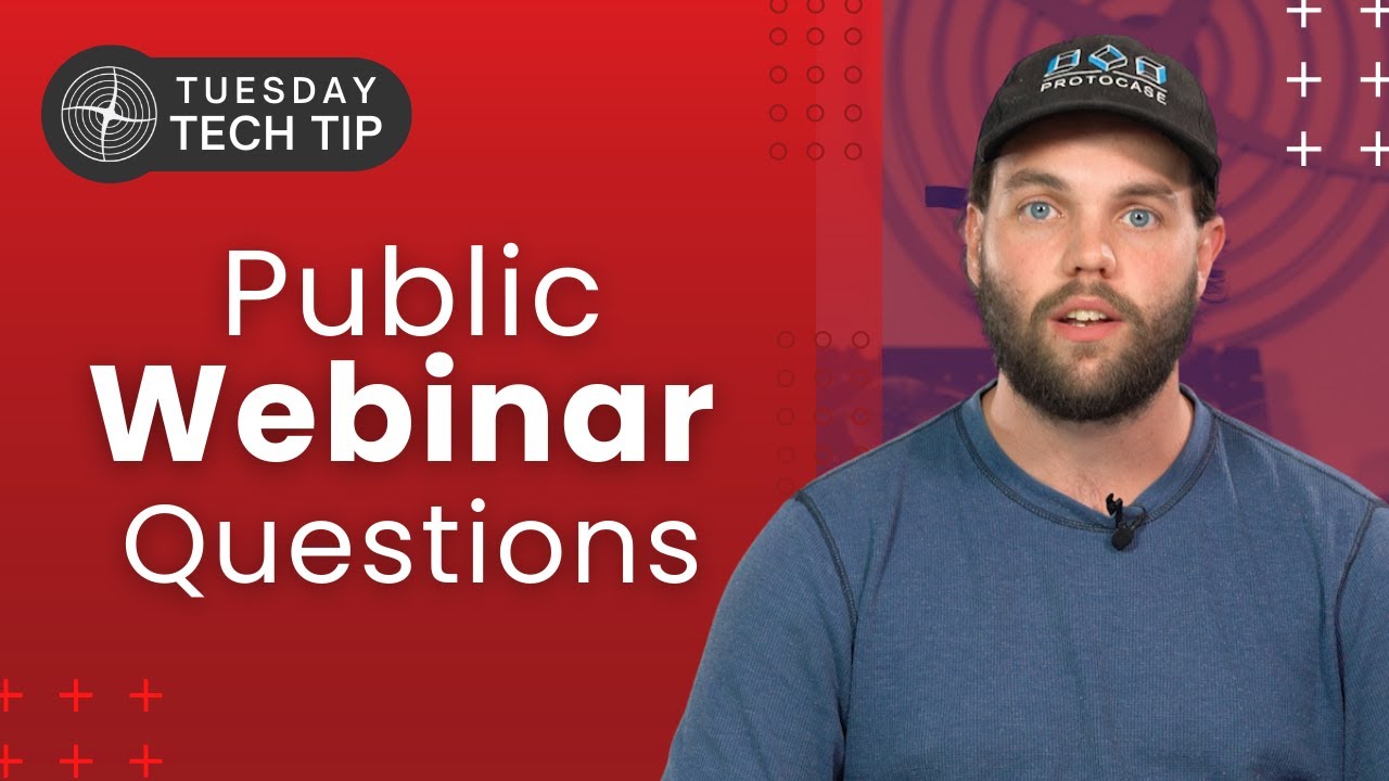 Tuesday Tech Tip - Answering Public Webinar Questions - YouTube