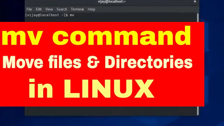 Move files and Directory using mv command in Linux