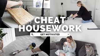 5 TIPS HOW TO CHEAT HOUSEWORK  CLEANING, & KEEPING TIDY HOUSE WHEN YOU CAN'T BE BOTHERED !!!