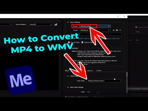 How to Convert MP4 to WMV in Adobe Media Encoder