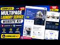 Premium MULTIPAGE Laundry Service Website Kit for Elementor Pro &amp; WordPress 2026 🔥