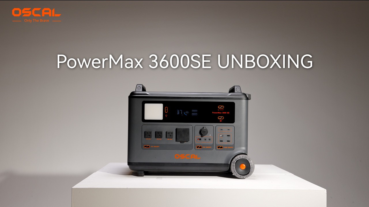 video Oscal PowerMax 3600SE 3600W Portable Power Station