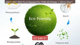 ANYCUBIC 5KG PLA Filament For FDM 3D Printer 1.75mm Eco-friendly 3D... — Top Rated 2026 | Buy Now!