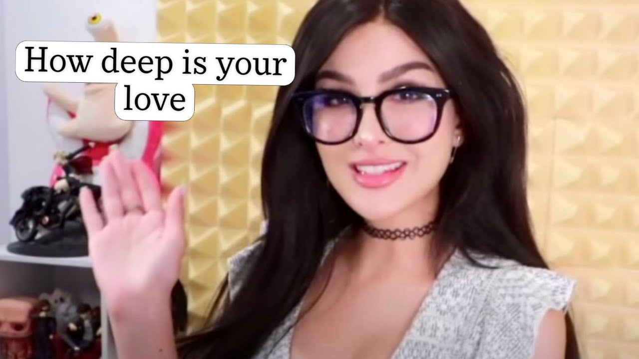 Sssniperwolf how deep is your love song edit. YouTube