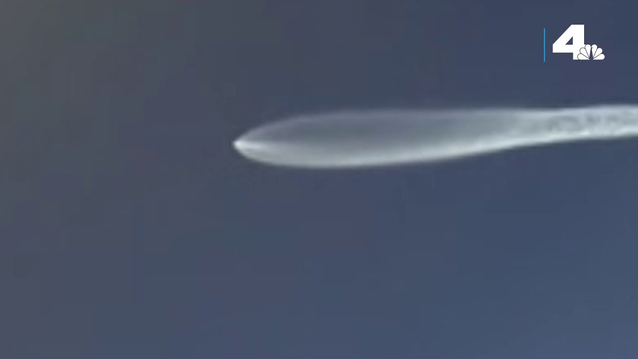 SpaceX rocket launch seen for miles around Los Angeles