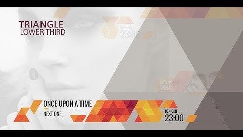 TRIANGLE LOWER THIRD ► [ AFTER EFFECTS TEMPLATES ]