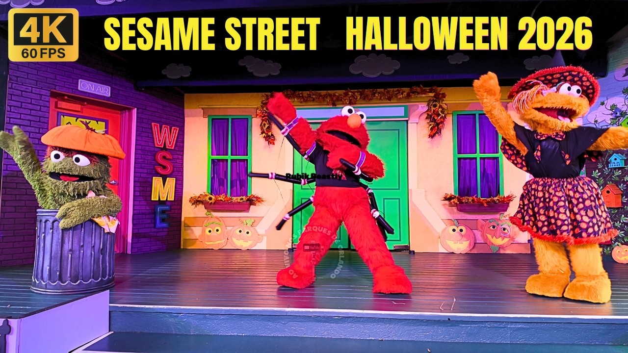 Halloween da Vila Sésamo 2026 (Apresentação Completa) Busch Gardens Tampa #vilasésamo #halloween