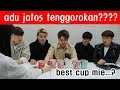 REAKSI ORANG KOREA MAKAN CUP MIE INDONESIA (MIE SEDAAP, POP MIE) 인도네시아 컵라면