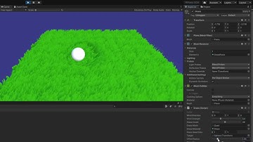 Interactive physical grass in Unity