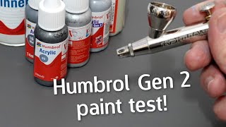 Humbrol Gen 2 Acrylic Paint - Airbrush Test! Scale Model Paint Review