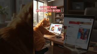 Funny Cat Marketing Boss 😹 | Human Like Cat Doing Business#CatShorts #ViralVideo #CuteCat #HumanCat