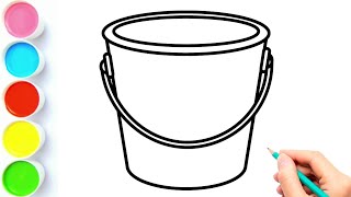 How to Draw a Bucket | Bucket Drawing | How to Draw Bucket | Draw Bucket | Bucket | Draw Smart