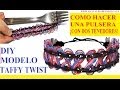 COMO HACER PULSERAS DE GOMITAS TAFFY TWIST SIN TELAR ¡CON DOS TENEDORES! sin usar Rainbow Loom