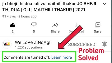 how to enable comment section | Comments are turned off  YouTube Problem Solved | 2021