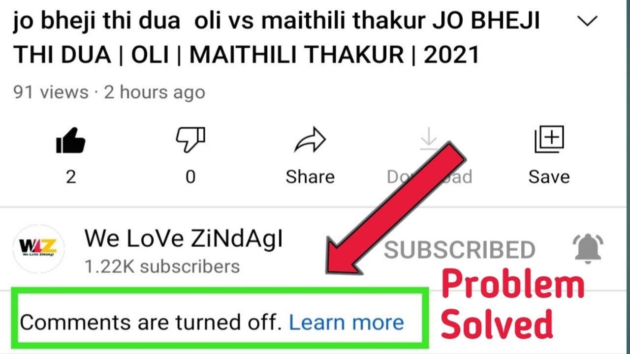 how to enable comment section | Comments are turned off YouTube Problem ...