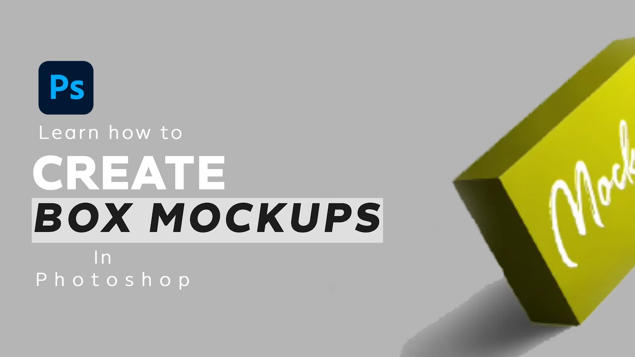 Learn How to Create text over box in Photoshop| Box Mockup in Photoshop|Mr.X Graphic Designer