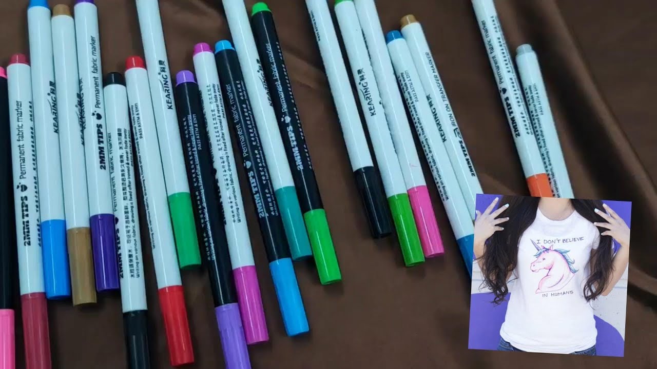 Yosogo Permanent Fabric Marker Pens 3 Colors - Pack India | Ubuy