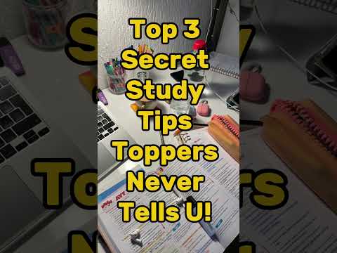 Top 3 Secret Study Tips Toppers Never Tells You Shorts Facts