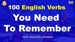100 English Verbs You Need To Remember! (with example sentences) screenshot 5