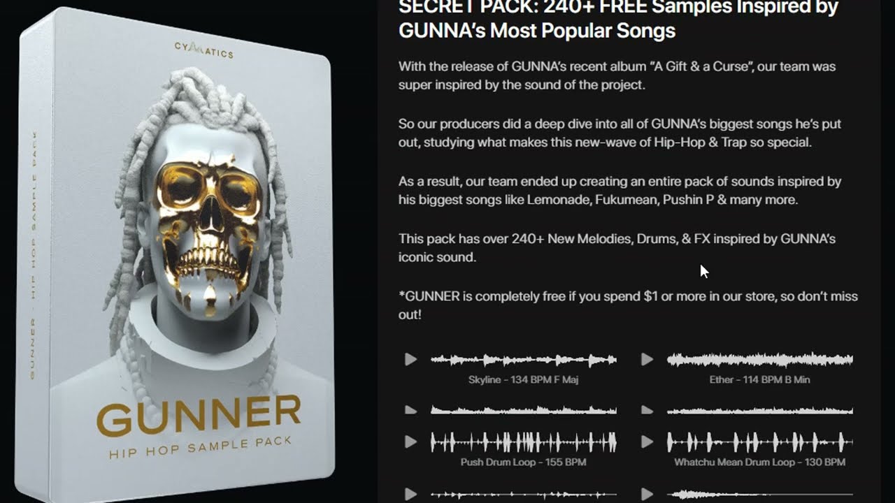 Gunner Hip Hop Sample Pack | Free Download | Free Sample Pack 2023