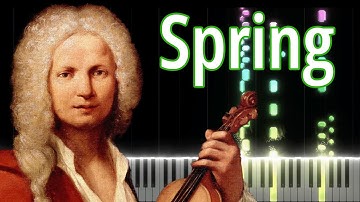 Spring (The Four Seasons) - Antonio Vivaldi | Piano Tutorial