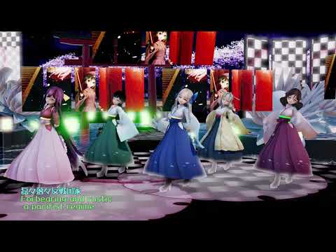 【Ray-MMD艦これ】　神風型5人姉妹で　”　千本桜　”　オリジナル+ピアノVer.　4k