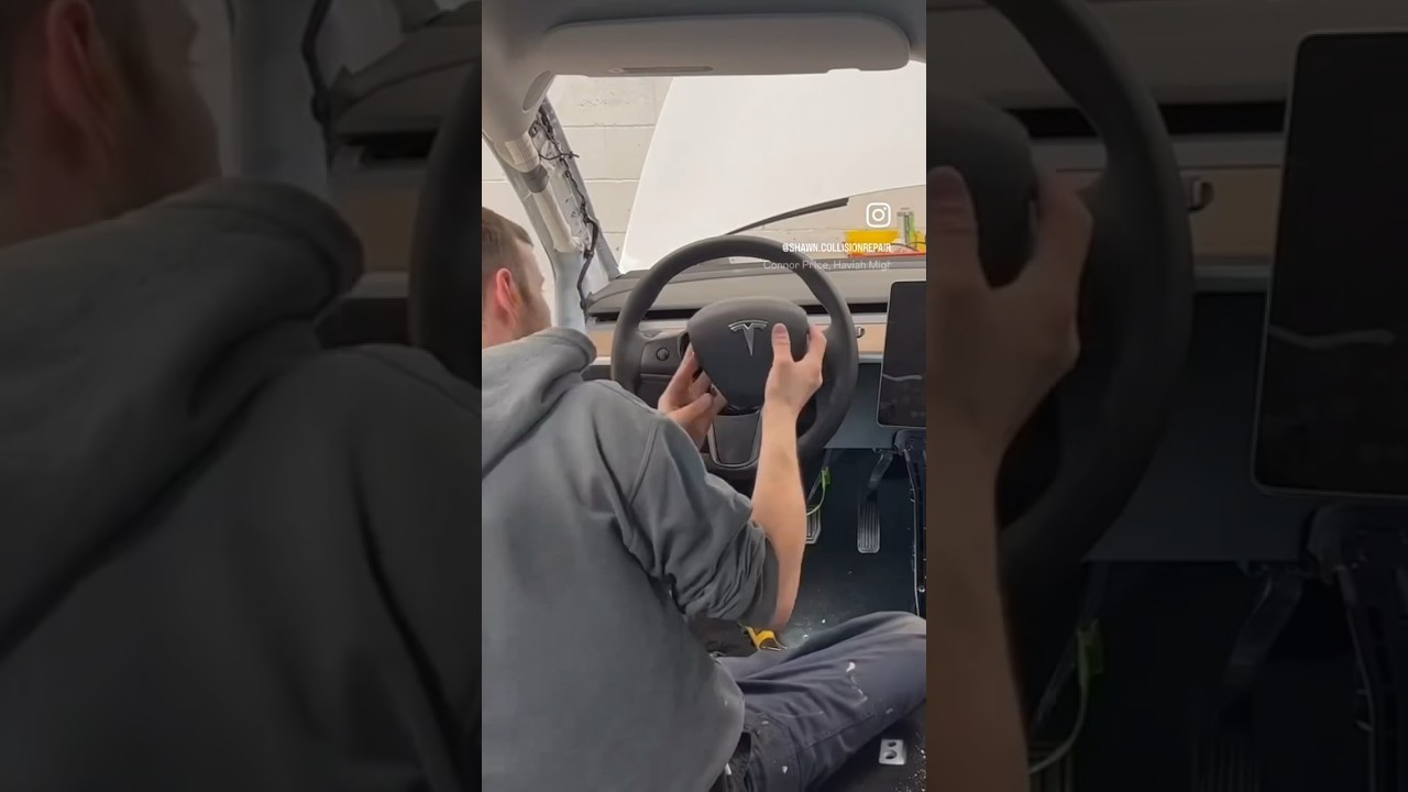 REMOVING TESLA MODEL 3 STEERING WHEEL + CLOCK SPRING! 