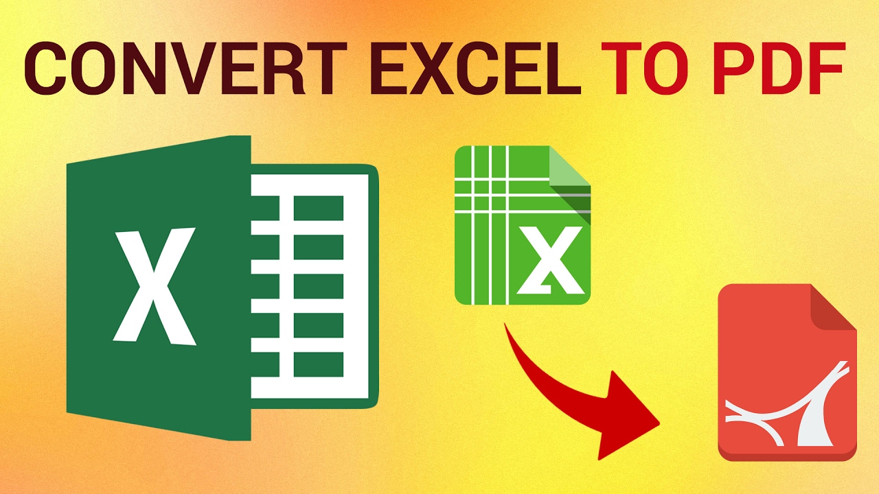 แปลงไฟล์ excel เป็น pdf ฟรี Update New How to Convert Excel to PDF