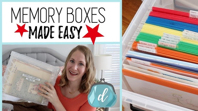 How to Make Memory Boxes  An Easy Way to File and Store your Child's  Keepsakes 