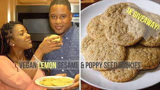 Lemon Sesame &amp; Poppy Seed Vegan Cookies Recipe: Sweet &amp; Tangy Delight 🍋🍪